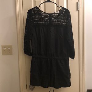 Lou and Grey Black Linen Romper